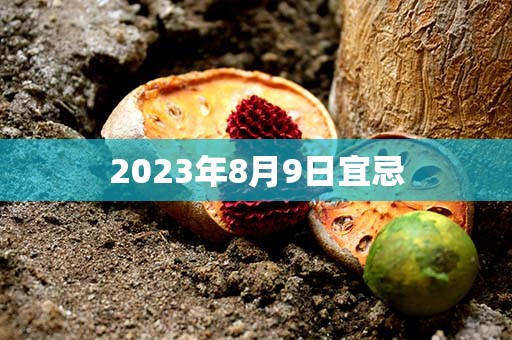 2023年8月9日宜忌，宜：沐浴、装修，财神方位：正北方