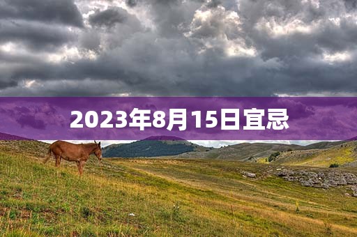 2023年8月15日宜忌，宜：祭祀、祈福，财神方位：西南方