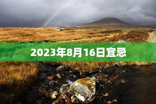 2023年8月16日宜忌，宜：祈祷、生子，财神方位：正西方