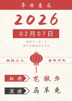 2026年2月7日生肖运势